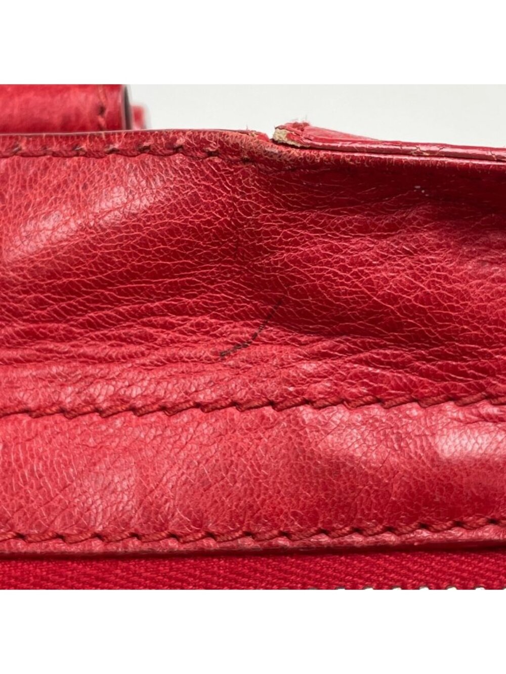 Balenciaga the Giant Part Time 2-Way Shoulder Bag Leather Red - Picture 6 of 12